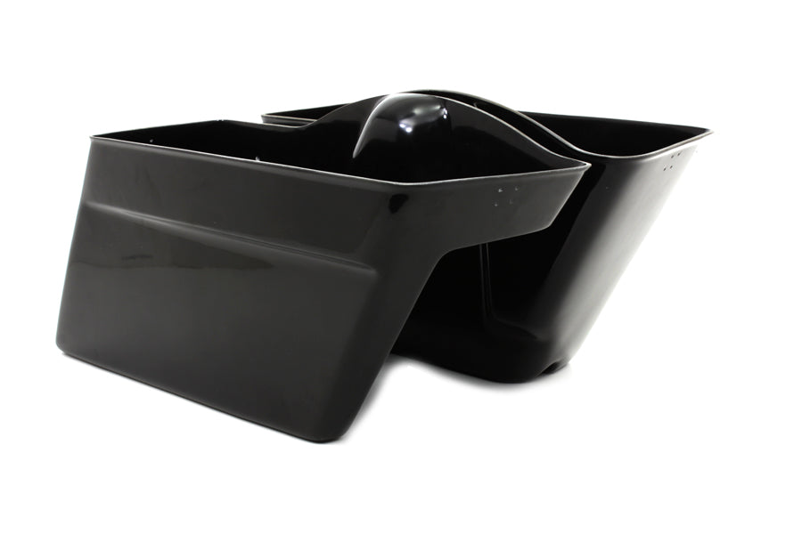 HARLEY Schwarze Satteltaschenunterteile passend für 1985–1992 FLT,