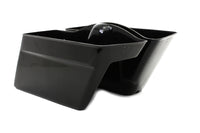 HARLEY Schwarze Satteltaschenunterteile passend für 1985–1992 FLT,