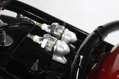 HARLEY Zündkerzenhalter aus poliertem Aluminium Passt für 1936-1952 EL, 1941-1964 FL,