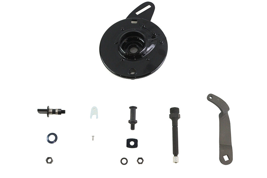 HARLEY 45 Zoll WL Bremsankerplatte hinten schwarz passend für 1941-1952 WL,