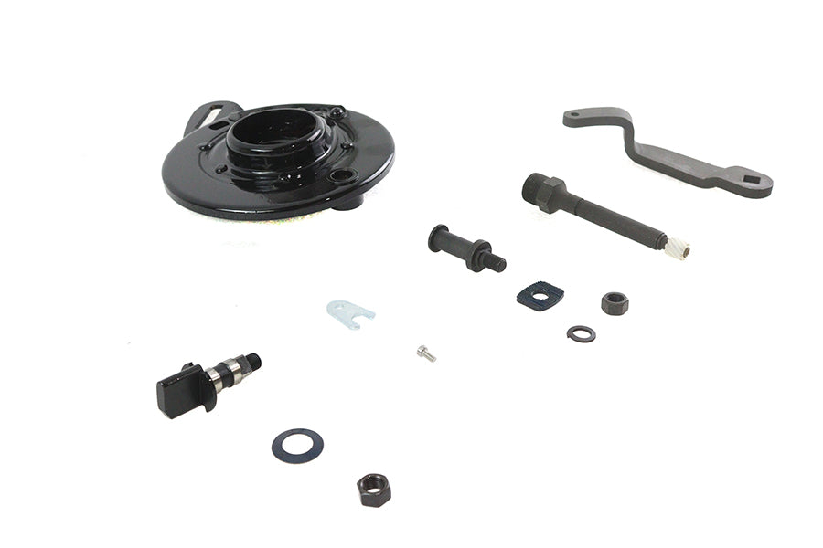 HARLEY 45 Zoll WL Bremsankerplatte hinten schwarz passend für 1941-1952 WL,