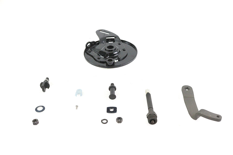 HARLEY 45 Zoll WL Bremsankerplatte hinten schwarz passend für 1941-1952 WL,