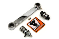 HARLEY Chrome Front Brake Shackle Bar Kit fits 1941-1948 U,  1941-1949 EL,  1941-1949 FL,  1941-1957 G,