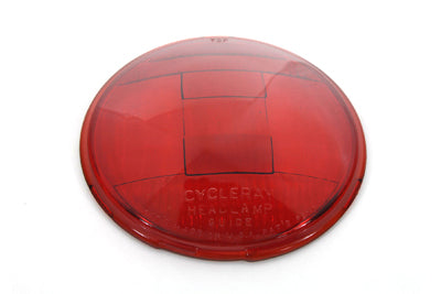 HARLEY Replica Headlamp Glass Lens Red fits 1936-1940 EL,  1941-1948 FL,