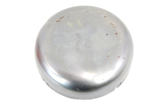 HARLEY 7 inch Script Air Cleaner Cover Raw Fits 1922-1953 Chief,   1920-1946 Scout,