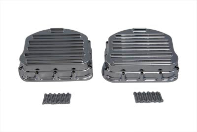 HARLEY Verrippte Panhead Ventildeckel-Set Chrom Passend für 1948-1965 FL,