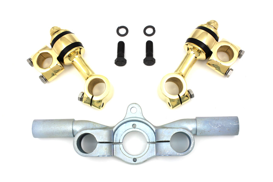 HARLEY Brass Flanders Riser Kit fits 1936-1948 EL,  1936-1952 W,  1936-1957 G,  1941-1945 FL,