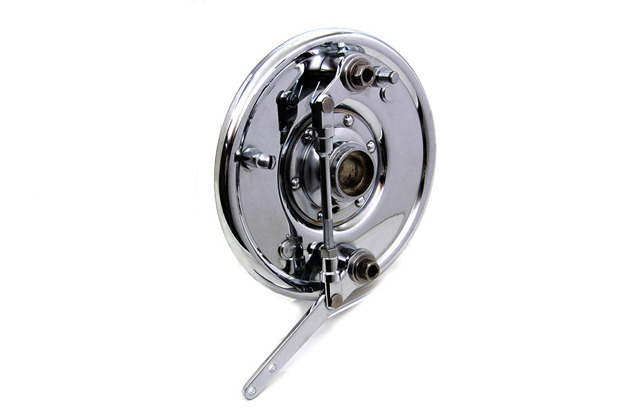 HARLEY Dual Cam Bremsankerplatte verchromt Passend für 1937-1948 UL, 1936-1940 EL, 1941-1948 F