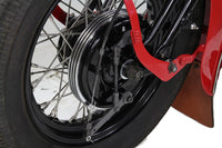 HARLEY Dual Cam Bremsankerplatte, schwarz, passend für 1937-1948 UL, 1936-1940 EL, 1941-1948 FL