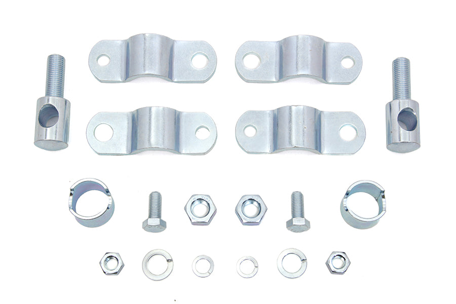 HARLEY Windshield Clamp Kit Zinc fits 1936-1948 U,  1936-1952 W,  1936-1940 EL,  1941-1949 FL,