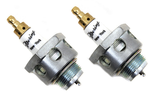 HARLEY 7/8 inch Doering Spark Plug Set Fits 1909-1916 F,   1930-1936 VL,   1930-1936 RL,   1937-1948