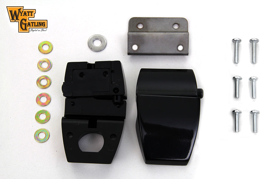 HARLEY Wyatt Gatling Black Tour-Pak Luggage Latch Kit fits 2006-2013 FLT,