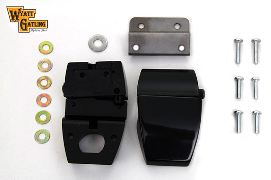 HARLEY Wyatt Gatling Black Tour-Pak Luggage Latch Kit fits 2006-2013 FLT,