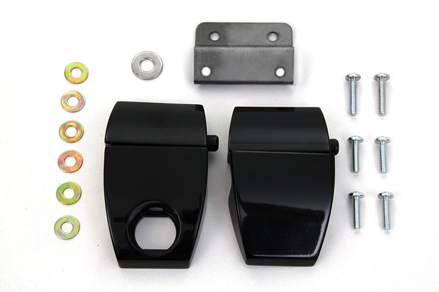 HARLEY Wyatt Gatling Black Tour-Pak Luggage Latch Kit fits 2006-2013 FLT,