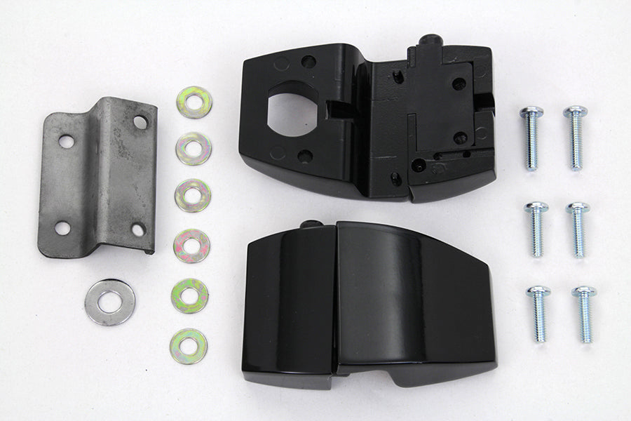 HARLEY Wyatt Gatling Black Tour-Pak Luggage Latch Kit fits 2006-2013 FLT,