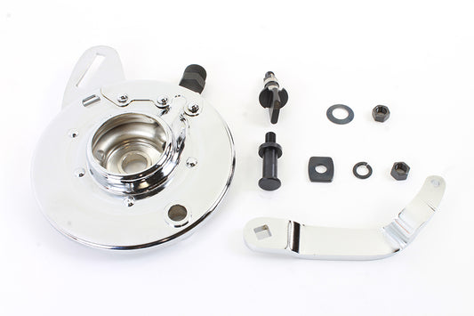 HARLEY 45 inch Rear Brake Backing Plate Kit Chrome Fits 1941-1952 W,