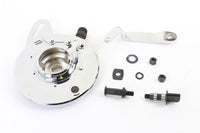 HARLEY 45 Zoll Hinterradbremsankerplatten-Kit Chrom Passend für 1941-1952 W,