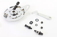 HARLEY 45 Zoll Hinterradbremsankerplatten-Kit Chrom Passend für 1941-1952 W,