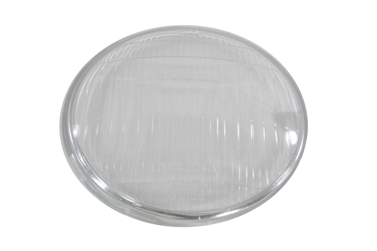 HARLEY Replica Headlamp Glass Lens Clear fits 1936-1940 EL,  1941-1948 FL,  1936-1957 G,  1936-1952 W,