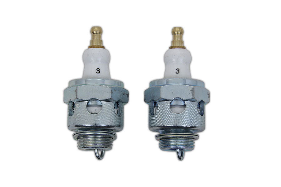 HARLEY Replica 18mm Spark Plug Set fits 1936-1947 EL,   1941-1947 FL,   1937-1947 UL,