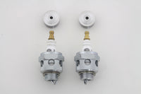 HARLEY 18mm Beck Zündkerzen mit Kühlrippen-Set passend für 1936-1947 EL,   1941-1947 FL,   1937-1947 UL,