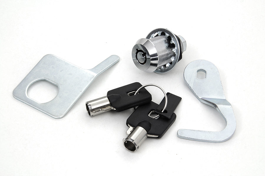 HARLEY Chrom-Satteltaschenschloss- und Schlüssel-Kit passend für 1993-2013 FLTR, 1993-2013 FLHTC, 1993-2013 FLHT,