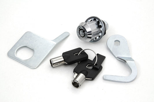 HARLEY Chrome Saddlebag Lock and Key Kit Fits 1993-2013 FLTR,   1993-2013 FLHTC,   1993-2013 FLHT,