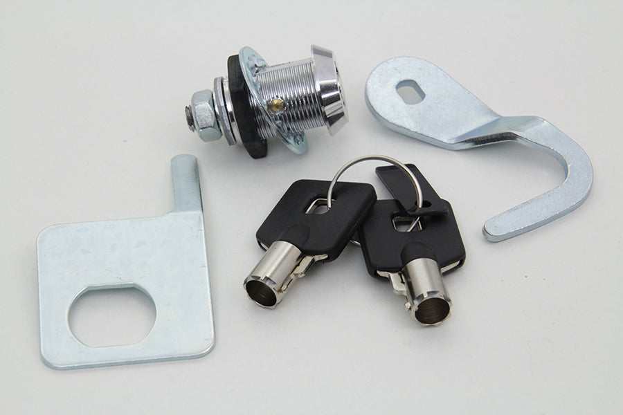 HARLEY Chrom-Satteltaschenschloss- und Schlüssel-Kit passend für 1993-2013 FLTR, 1993-2013 FLHTC, 1993-2013 FLHT,