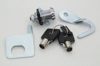 HARLEY Chrom-Satteltaschenschloss- und Schlüssel-Kit passend für 1993-2013 FLTR, 1993-2013 FLHTC, 1993-2013 FLHT,