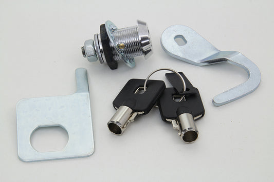 HARLEY Chrome Saddlebag Lock and Key Kit Fits 1993-2013 FLTR,   1993-2013 FLHTC,   1993-2013 FLHT,