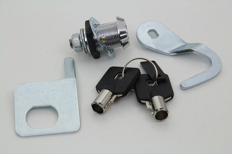 HARLEY Chrom-Satteltaschenschloss- und Schlüssel-Kit passend für 1993-2013 FLTR, 1993-2013 FLHTC, 1993-2013 FLHT,