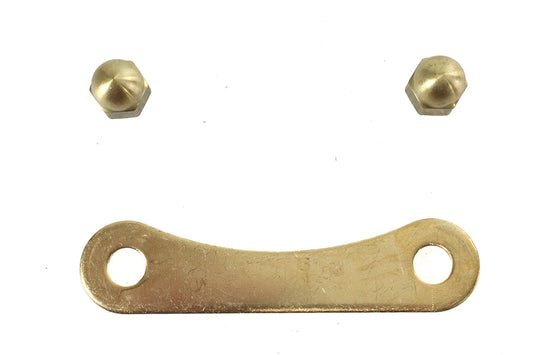 HARLEY Spring Fork Bridge Top Plate Rod Support Brass Fits 1988-UP FLSTS,   1988-UP FXSTS,