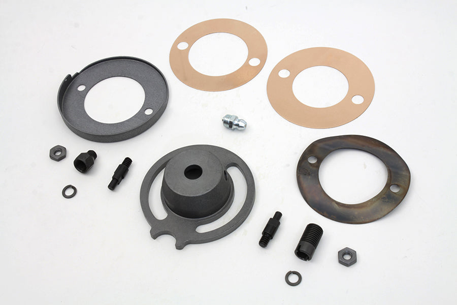 HARLEY Parkerized Bremsankerplatten-Abdeckungsset passend für 1930-1952 WL,
