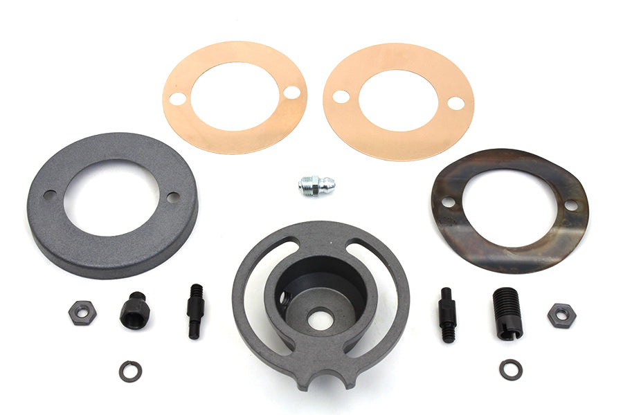 HARLEY Parkerized Bremsankerplatten-Abdeckungsset passend für 1930-1952 WL,
