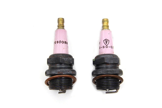 HARLEY Fire Stone Spark Plug Set Fits 1912-1924 J,