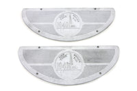 HARLEY World's Fair 1940 Alloy Footboard Inserts fits 1940-1965 FL,  1940-1952 W,  1940-1965 G,