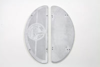 HARLEY World's Fair 1940 Alloy Footboard Inserts fits 1940-1965 FL,  1940-1952 W,  1940-1965 G,