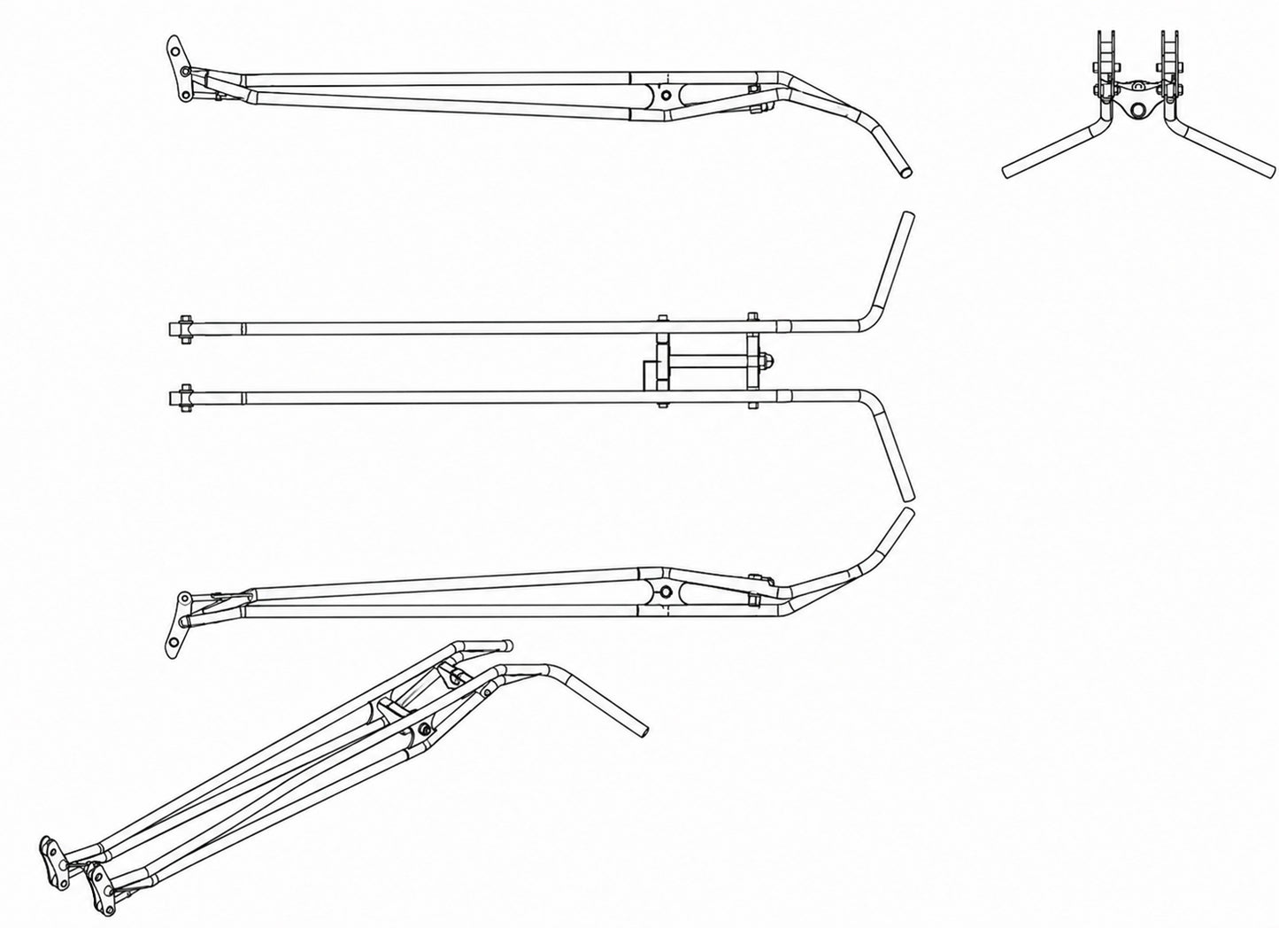 HARLEY Durfee Girder Spring Fork Assembly Fits Custom 0- , application