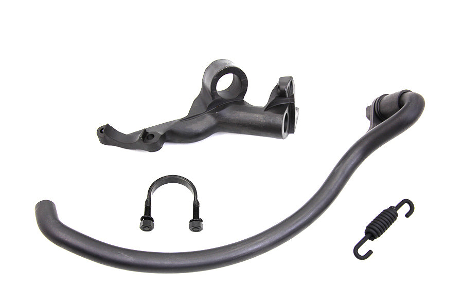 HARLEY Schwarze Jiffy Seitenständer Baugruppe passend für 1936-1952 WL, 1932-1935 RL,