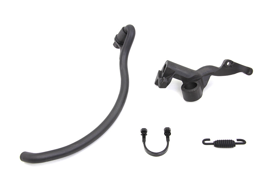HARLEY Schwarze Jiffy Seitenständer Baugruppe passend für 1936-1952 WL, 1932-1935 RL,