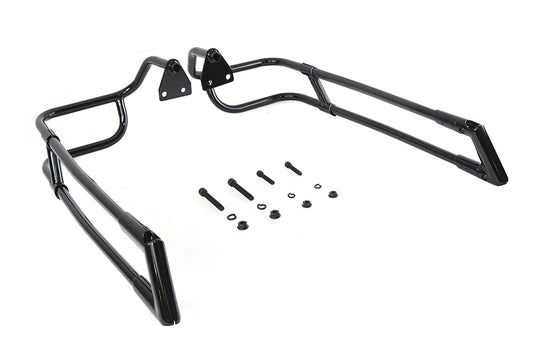 HARLEY Black Saddlebag Rail Set Fits 2014-UP FLT, except FLHRC, FLHRSE, FLHXSE and FLTRXSE models