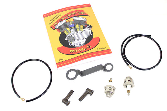 HARLEY 45 inch W/G 18mm Replica Spark/Wire Plug Kit Fits 1930-1936 VL,   1930-1952 W,   1937-1947 G,