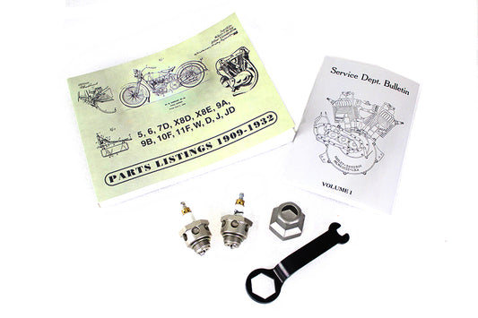 HARLEY JD Spark Plug & Parts Book Set Fits 1914-1920 F,   1922-1929 J,   1922-1929 JD,