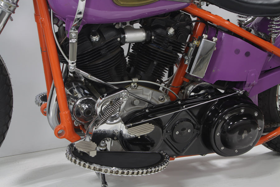 HARLEY Finned Pedalbelag, 3-teiliges Set, passend für 1941-1951 FL, 1936-1940 EL, 1937-1948 UL,