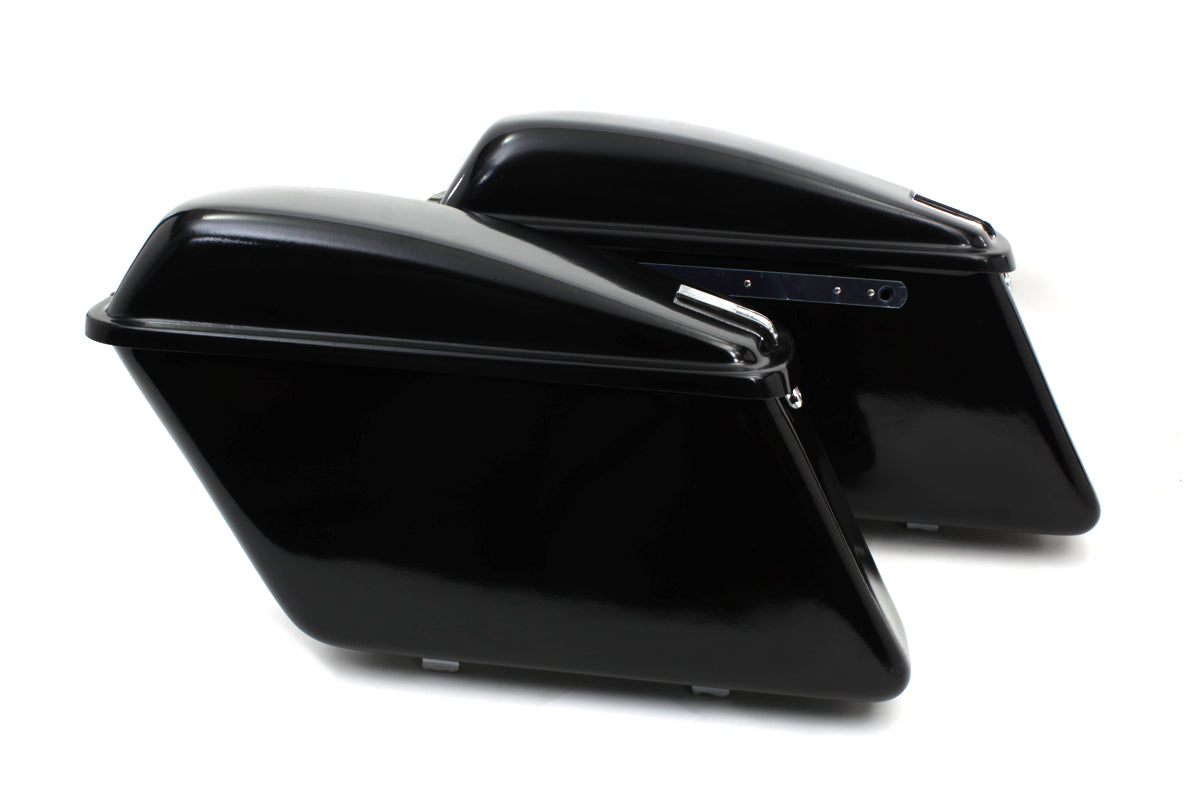 HARLEY Replica Satteltaschen Set schwarz passend für FL Modelle von 1963-1984,