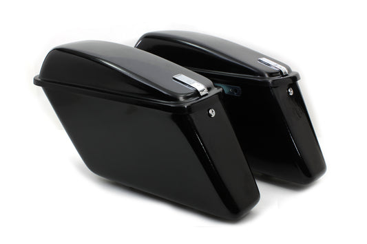 HARLEY Replica Saddlebag Set Black fits 1963-1984 FL,