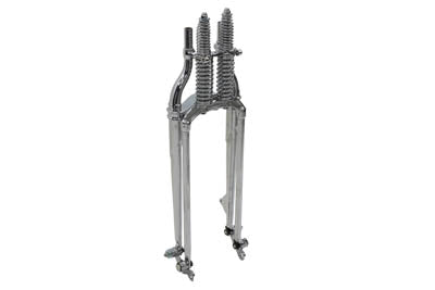 HARLEY 22' inch Inline Spring Fork Chrome +4 inch EL 1936-1945 61" UL 1937-1945 74" and 80" FL 1941-1945 74"