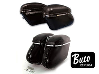 HARLEY Black Magic Royalite Satteltaschenset passend für FL 1958-1984,
