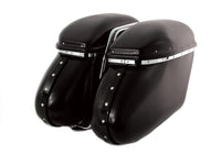 HARLEY Black Magic Royalite Satteltaschenset passend für FL 1958-1984,