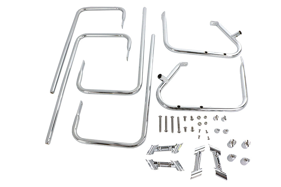 HARLEY Chrom-Satteltaschenschutz-Kit Passend für 1997-2008 FLHT, 1997-2008 FLHR,